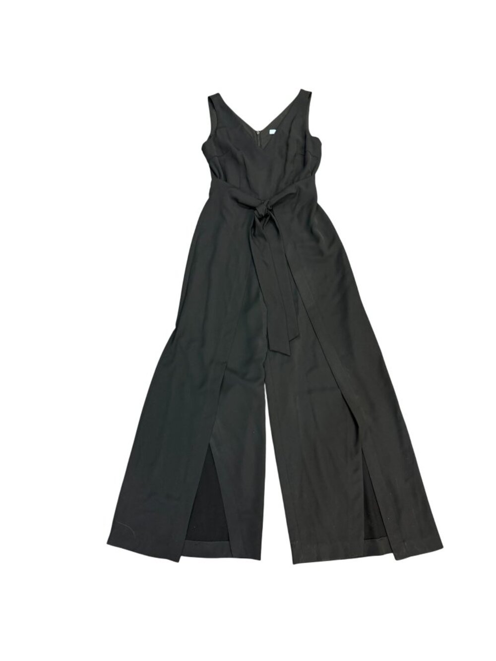 NWT Antonio Melani Black Wide-Leg Jumpsuit With Tie Waist Size 4